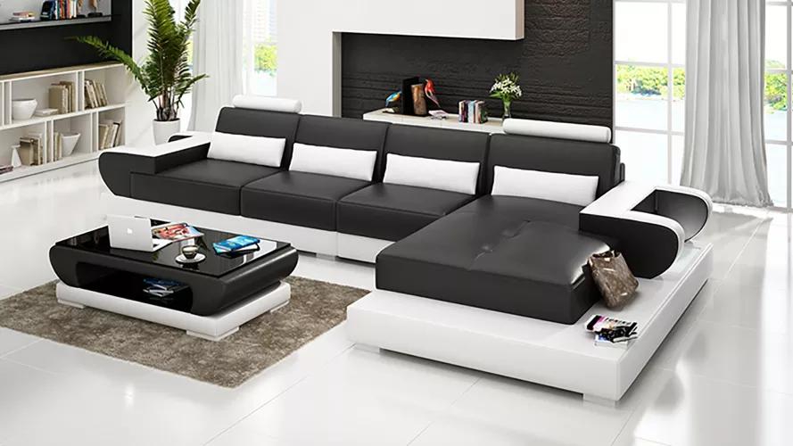 Design Eckcouch Sofa Ecksofa Sofas Couch Polster Eckgarnitur Couchtisch Neu 2tlg