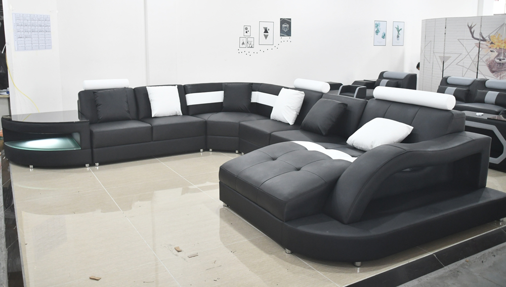 ecksofa led beleuchtet couch sofa eck garnitur ledersofa couchen wohnlandschaft