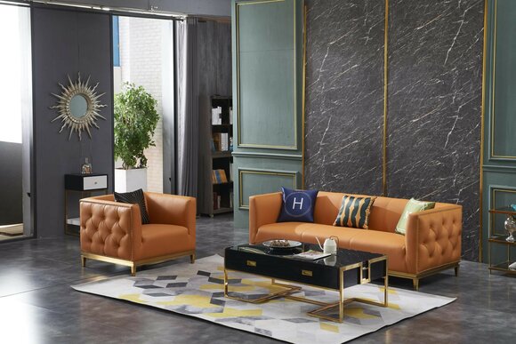 Klassische Sofa Couch Polster 3+1 Sitzer Couchen Leder Sitz Garnitur