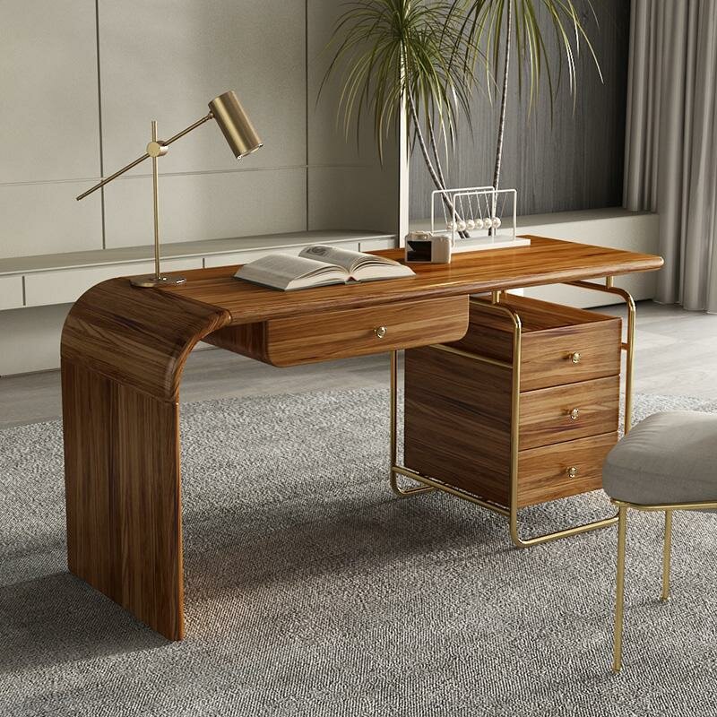 Design Tisch Sekretär Luxus Büro Schreib Möbel Holz Tische Office