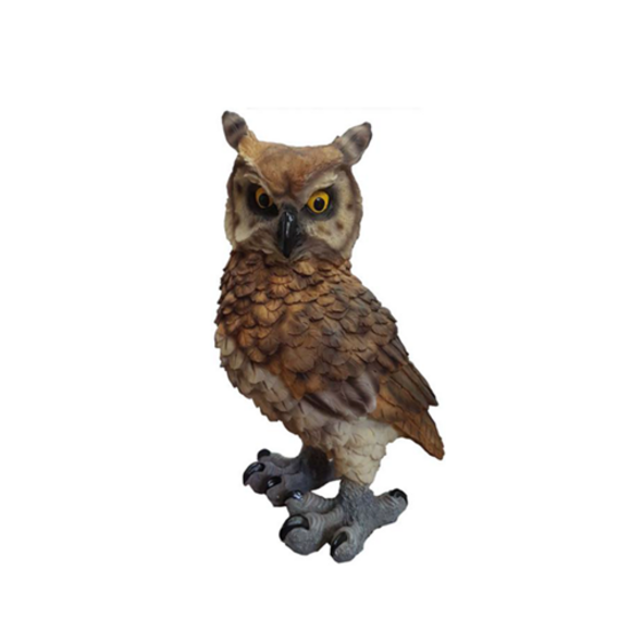 Garten Dekoration Vogel Eule 45cm Figur Statue Skulpturen Figuren Statuen