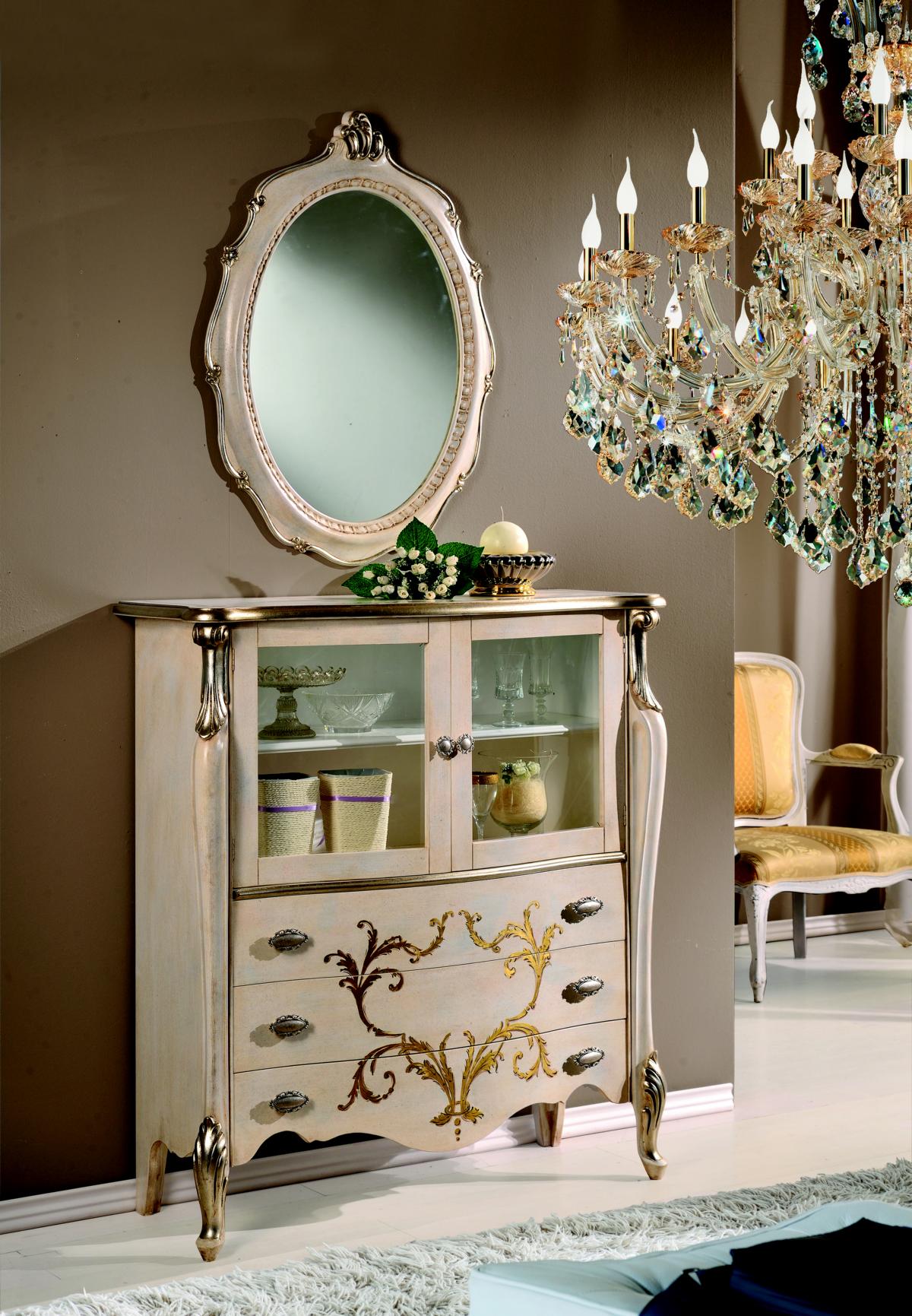 Kommode Sideboard Schrank Regale Italienische Möbel Barock Rokoko Regal