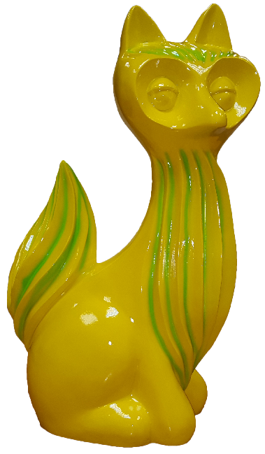Figuren Abstrakt Statuen designer Loft bunte Skulpturen Abstrakte Figur Fuchs