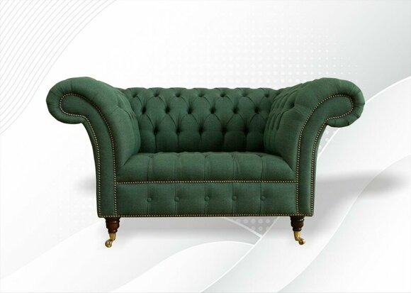 Chesterfield Textil Grün Kreative Möbel Neu Wohnzimmer Modern Design