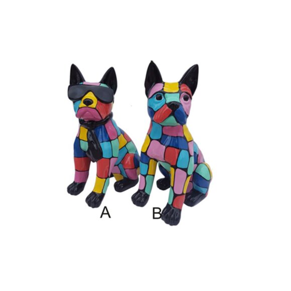 Hund Abstrakte Dekoration Deko Figur Statue Figuren Statuen Skulptur