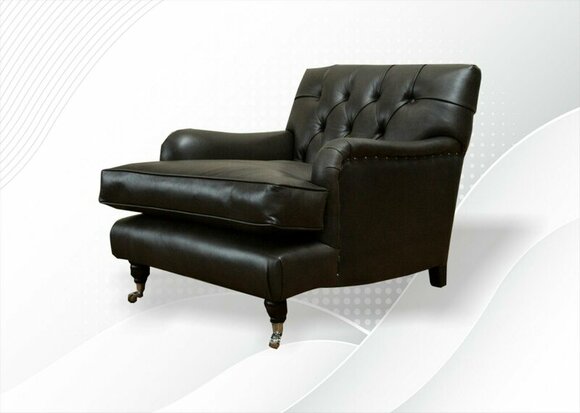 Chesterfield Sessel Leder Braune Wohnzimmer Luxus Modern Kreative