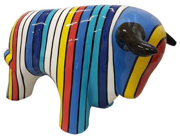 Stier Design Figuren Skulpturen Moderne Abstrakte Skulptur Garten Dekoration Neu