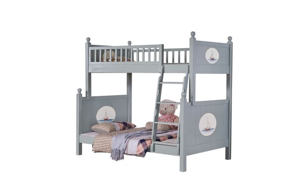 Elegantes Kinderzimmer Bett Etagen Hochbett Luxus Jugendbett Hoch Etage Betten