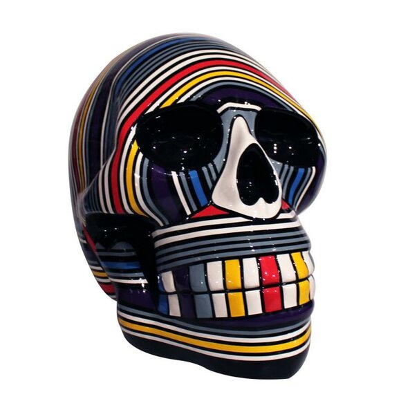 Modern Abstrakte Design Totenkopf Skulpturen Schädel Skulptur Dekoration Neu