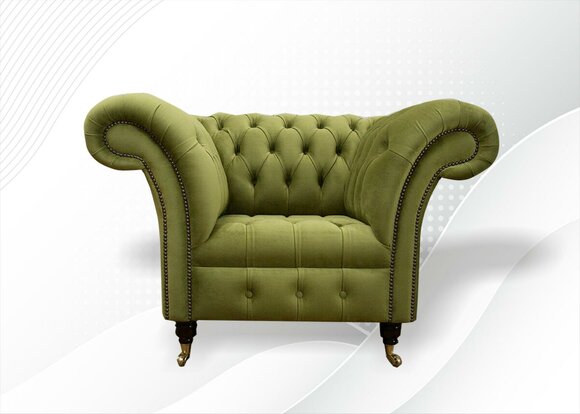 Sessel Luxus Sessel Hotel Polster Stühle Moderne Einsitzer Designer Grün
