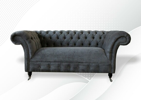 Chesterfield Sofa 2 Sitzer Wohnzimmer Couch Couchen Polster Sofas