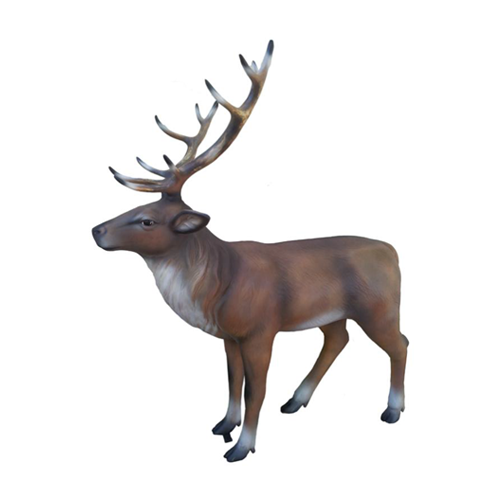 Hirsch Lebensgroße Figur Dekoration Statuen Skulptur Garten Deko Figuren 160cm