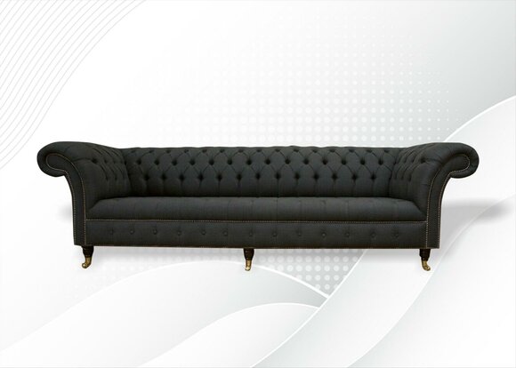 Klassische Chesterfield Sofa Couch Polster Sofas Couchen Textil Leder