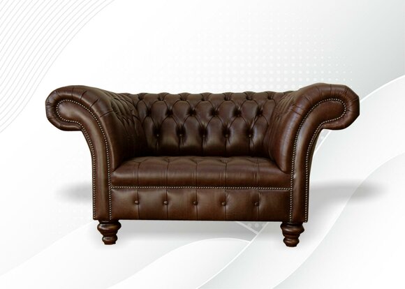 Sessel Chesterfield Polster Relax Stoff Textil Leder Lounge Club Einsitzer Neu