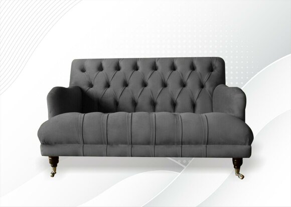 Sitz Design Polster Couch 2 Sitzer Zweisitzer Sofa Sofas Couchen Textil Stoff