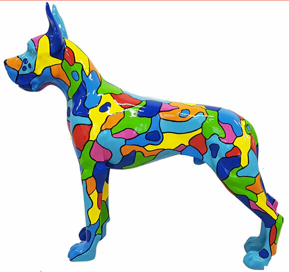 Designer Figur Statue Moderne Figuren Dekoration Skulptur Hund Garten