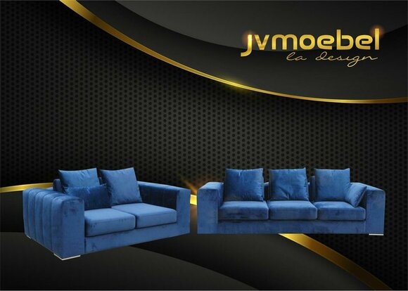 Sofagarnitur Big Set 32 Sitzer Textil Sofa Couch Wohnzimmer Garnitur Design Neu