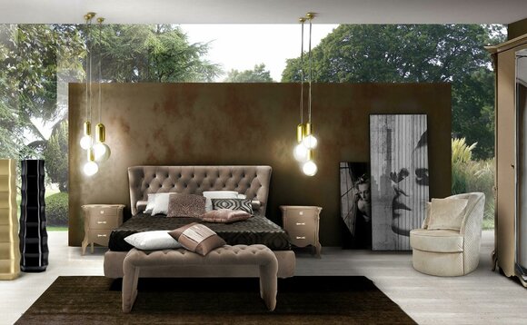 Bett Polster Design Luxus Doppel Hotel Betten Schlaf Zimmer Chesterfield