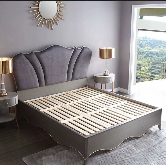 Design Textil Bett Luxus Polster Betten Doppel Modernes Ehe 180x200