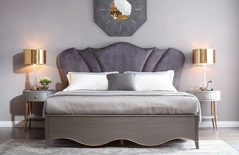 Bett 2x Nachttisch 3tlg. Schlafzimmer Set Betten neu Luxus Klassische
