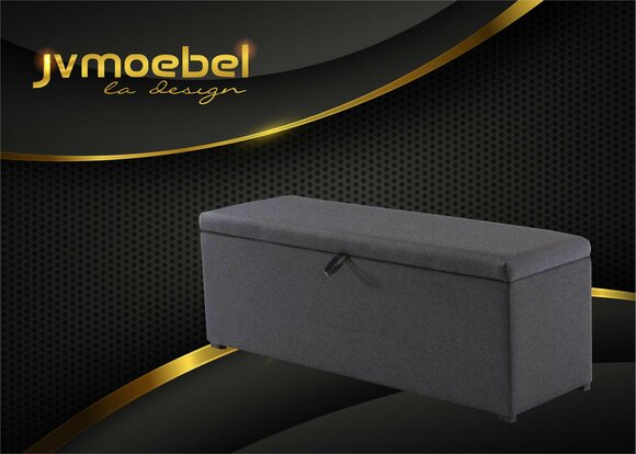 Truhe Aufbewahrung Box Luxus Schlafzimmer Hocker Textil Fußhocker 120x60x40cm