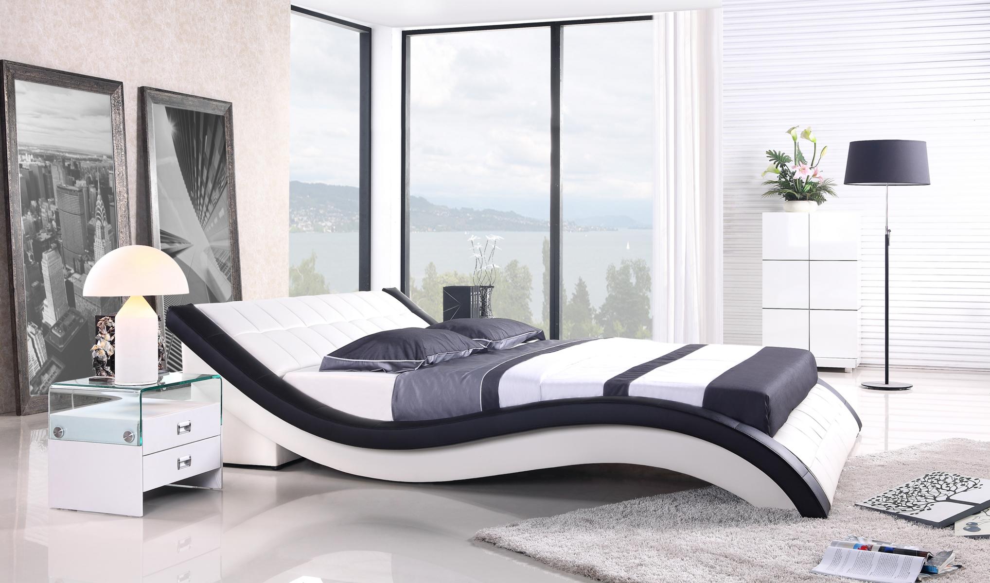 Doppel Hotel Betten Ehe Schlafzimmer Textil Bett Polster Design Luxus