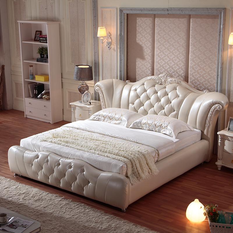 Design Chesterfield Bett Textil Samt Polster Leder Hotel Betten Schlafzimmer
