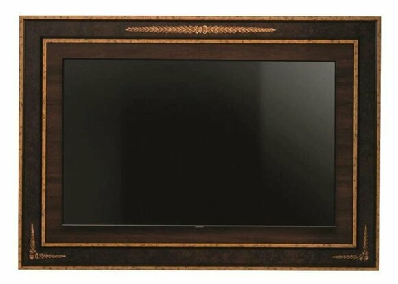 tv Wand Paneel Verkleidung Holz Barock Luxus rtv Wohnzimmerwand Fernseh Möbel