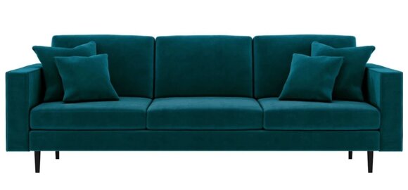 Sofa xxl sofa big couch Grüne Viersitzer Stoff Wohnzimmer Design Couchen