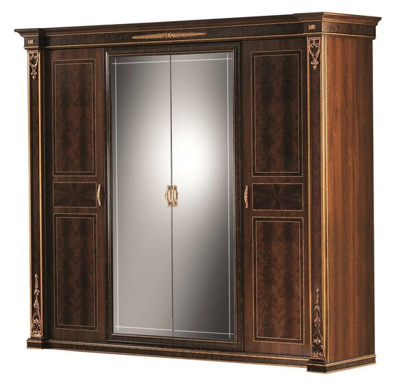 Kleiderschrank Schlafzimmer Holz Schrank Modern Stil Schränke Luxus Klassisch