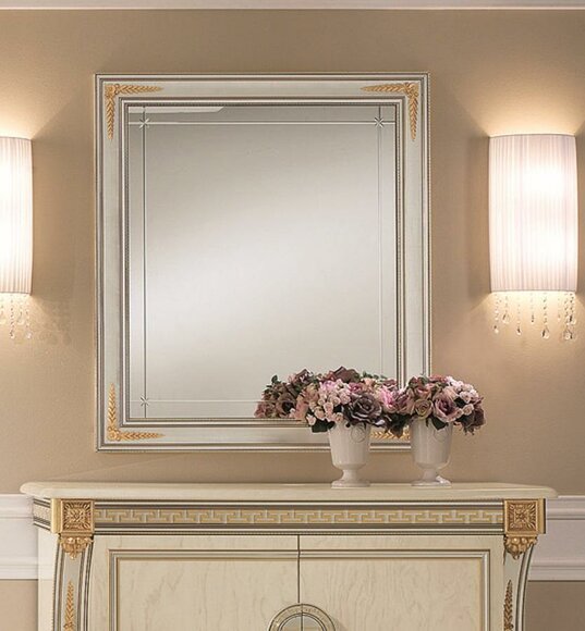 Spiegel Wandspiegel Flurspiegel Bad Flur Holz Wand Dekoration Spieglein Möbel