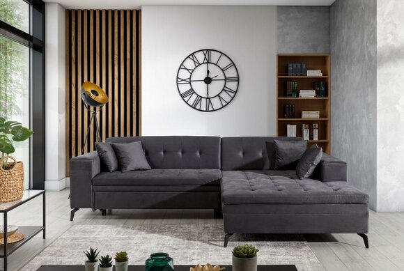 Design Wohnlandschaft L Form Ecksofa Couch Polster Textil Garnitur Sofa Ecke Neu