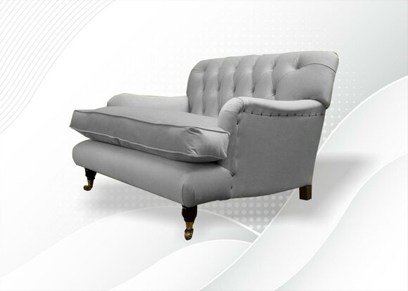 Chesterfield Sessel Fernseh Design Polster Sofa Couch Chesterfield Textil Neu
