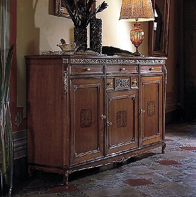 Kommode Anrichte Sideboard Braun Massiv Holz Schrank Möbel Kommoden Sideboards