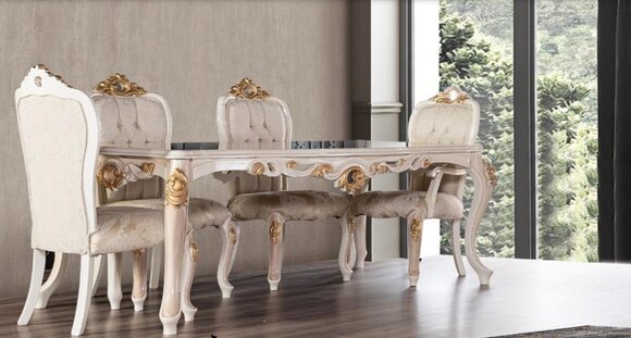 Tisch Esszimmertisch Esstisch Esszimmer Holz Tische Barock Ess Luxus Möbel Neu