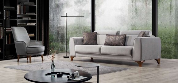 Sitzgarnitur Couch 3+1 Sitz Garnitur Design Sofas Sofa Barock Polster Sessel