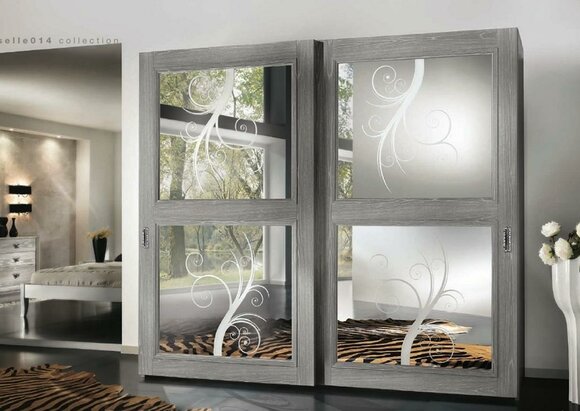 Kleiderschrank Schrank Schiebetüren Schränke Holz Neu Möbel Italienische Möbel