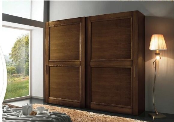 Kleiderschrank Luxus Schiebetüren Holz Kleiderschrank Design modern
