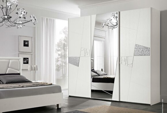 Schränke Italien Kleiderschrank Schrank Luxus Schwebetüren Design Holz Modern