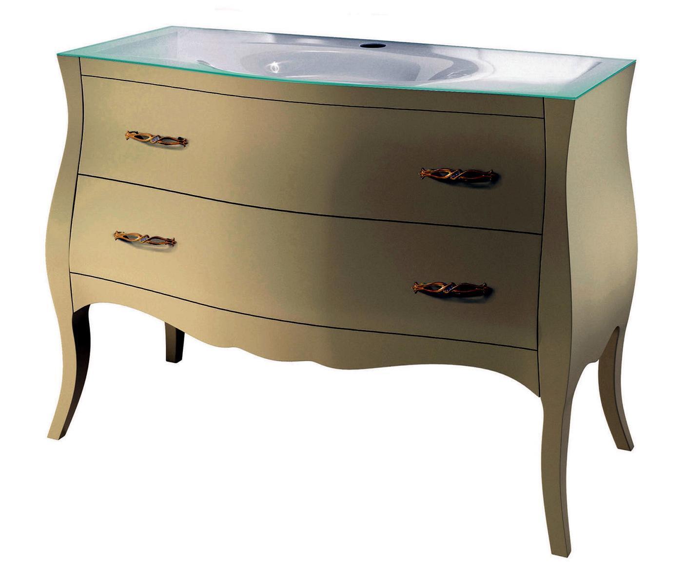 Waschtisch Klassischer Schrank Waschbecken Italienisches Badezimmer Unterschrank