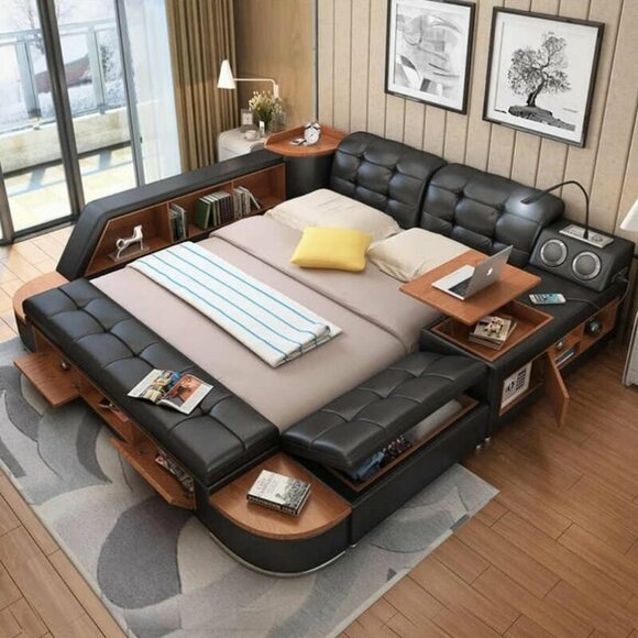 Luxus Multifunktionsbett - Schwarz - Luxus Design