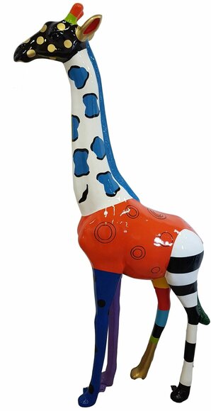 Design Figur Statue Moderne Figuren Statuen Dekoration Deko Giraffe Garten Neu