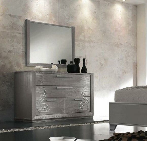 Kommode Spiegel Schrank Luxus Kommoden Schrank Set 2tlg.