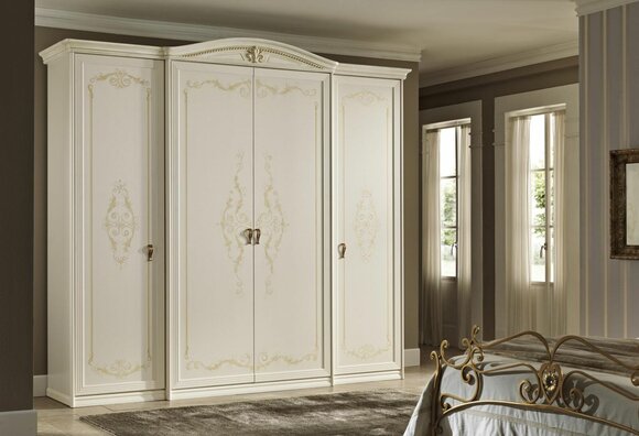 Kleiderschrank Schlafzimmerschrank Holz Kleiderschränke Schrank Weiß Schränke