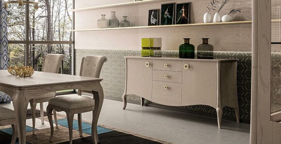 Kommode Sideboard Regal Schrank Regale Massiv Holz Möbel aus Italien