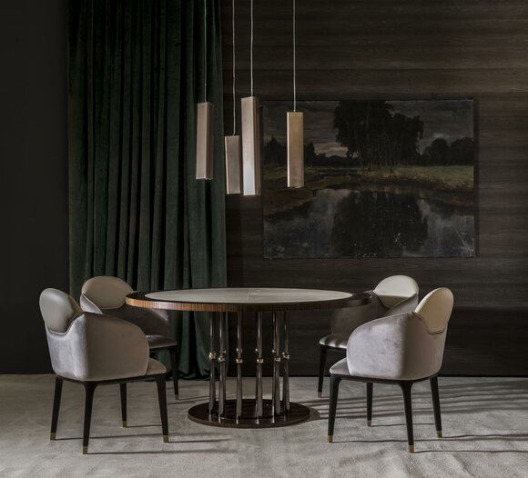 Esstisch 4 x Stühle Esszimmer Set Essgruppe Gruppe Stühle Tisch Tische 5tlg.