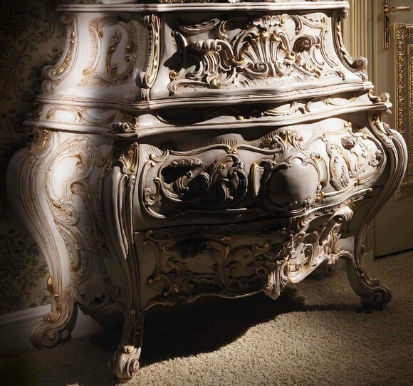 Kommode Wohnzimmer Kommoden Schubladen Holz Sideboard Schrank Schränke Massiv