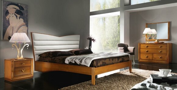 Luxus Schlafzimmer Bett Doppelbett Holz Polster Betten Doppel Bettrahmen