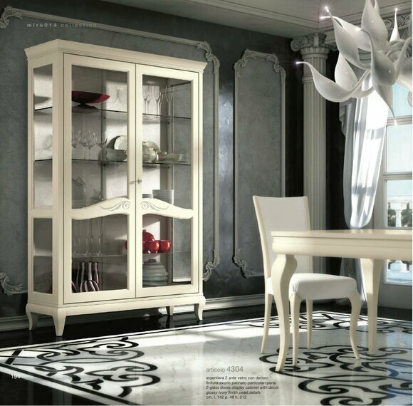 Luxus Schaufenster Vitrine Vitrinen Glas Schrank Holz Regal Modern Schränke