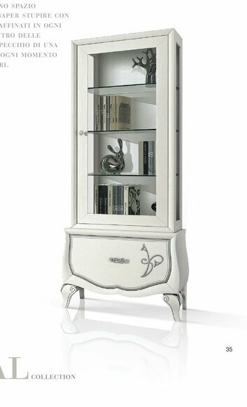Vitrinen Glas Schrank Schränke Regal Holz Vitrine Design Modern Wohnzimmer